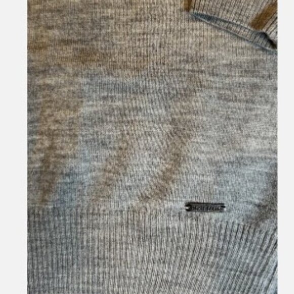 Monte Carlo Mens Extra Fine Merino Wool Crewneck Pullover Sweater Grey Size 38 M - Picture 3 of 7